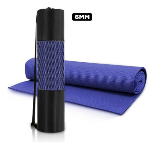 Tapete Yoga Colchoneta Mat Pilates Ejercicios 6 Mm + Estuche