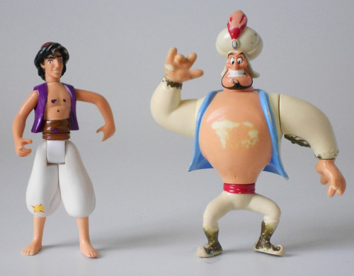 Aladino Y Genio De Disney, Figuras Vintage Años 90´s