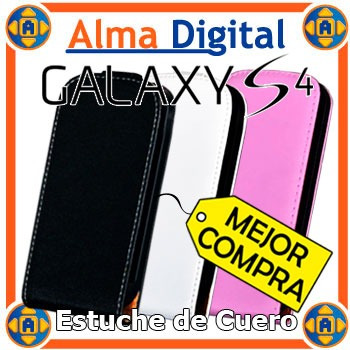 Imagen 1 de 4 de Estuche Cuero Samsung S4 I9500 Forro Protector Funda Libreta