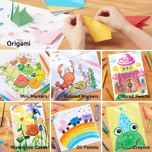 Art Set Shuttle Art 335 Pieces W/ Trifold Easel For Kids
