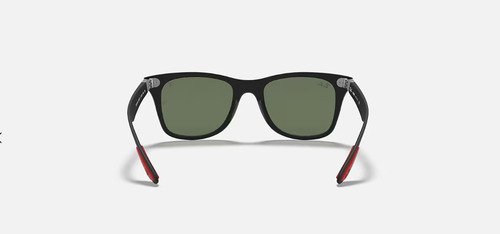 Ray-ban Rb4195m Scuderia Ferrari Polarizados Cuadrado . Verde Oscuro Negro Matte Negro Matte