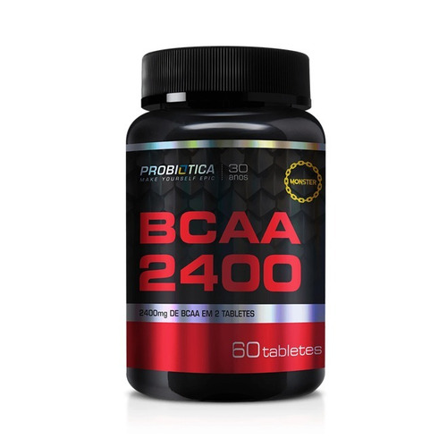 Monster Bcaa 2400 - 60 Tabletes - Probiótica - Original