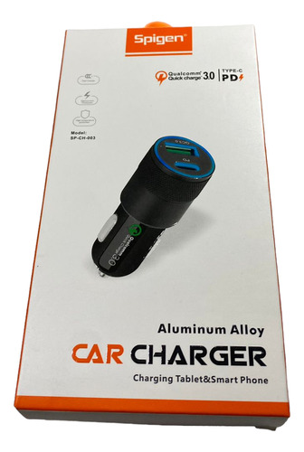 Pluying De Carro Pd Type C Usb 3.0 Qualcomm Charge Spigen 