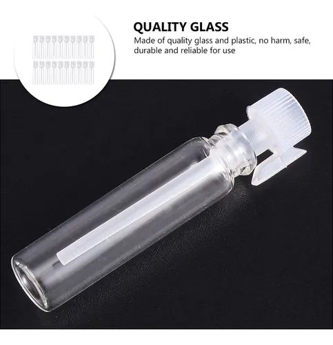 Botella De Muestra Transparente De 2 Ml, 100 Unidades, Con P