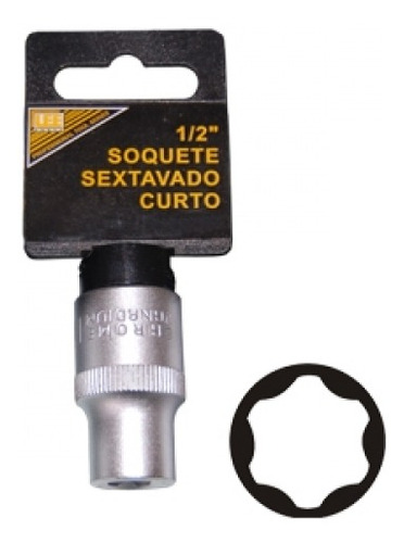 Soquete Sextavado Curto 1/2 X 12 Mm - Lee Tools