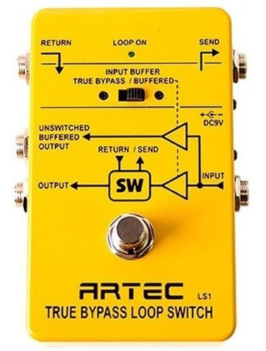 Pedal Artec Ls-1 Loop Switch 1 Canal