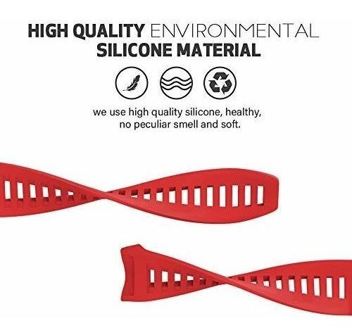 Malla De Silicona Garmin Instinct 2/ Solar/ Tactical Roja F