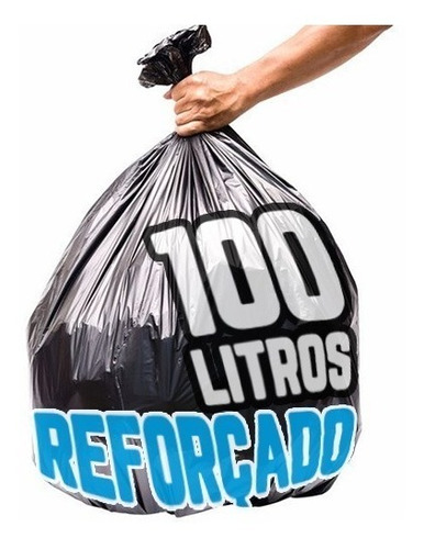 Saco De Lixo 100lts Boca Larga Super Reforçado C/5 Kg