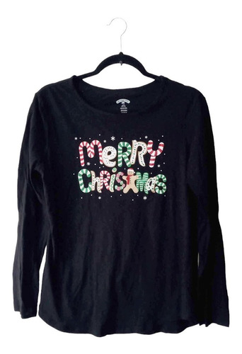 Playera Manga Larga Para Dama Holiday Time Talla L