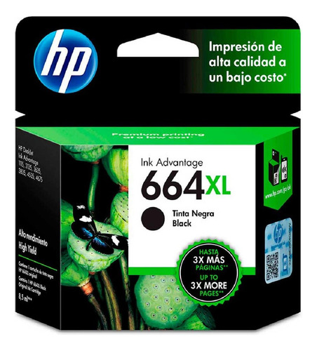 Kit De 2 Cartuchos De Tinta Hp 664xl Original Negro Y Color