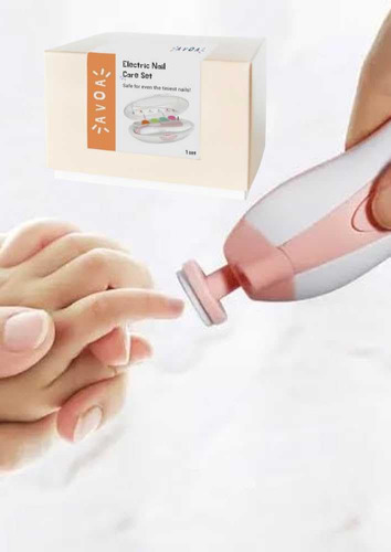 Cortauñas Eléctrico Seguro Para Bebés Kit De Lima De Uñas Pa