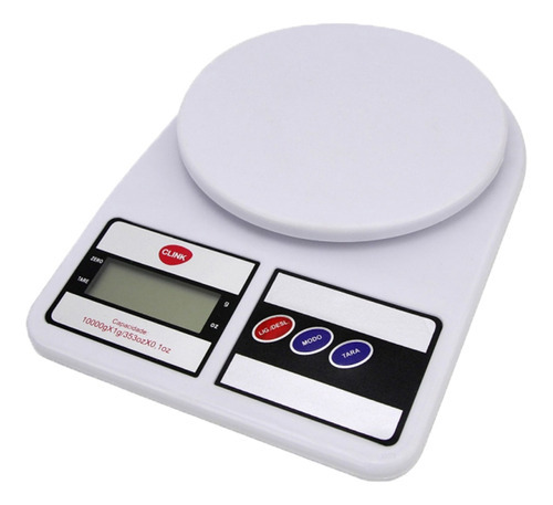 Balança Gastronômica Digital 10kg Para Cozinha - Wp Connect Cor Branca