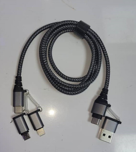 Cable Carga Rapid 3 En 1 iPhone Micro Usb Tipo C  Tienda F