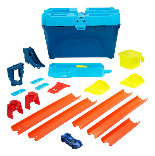 Set De Juego Hot Wheels Track Builder Unlimited Stunt Crash
