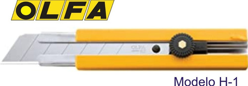 Olfa Cutter Modelo H-1 Profesional Plástico 25 Mm