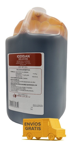 Isodine Solución 3.5 Litros Caja C/4 Iodopovidona