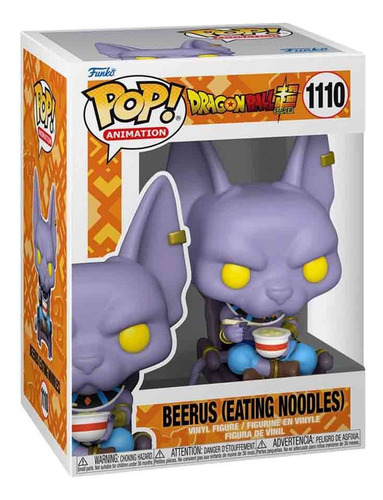 Funko Pop Dragon Ball Z Beerus (eating Noodles) #1110 Vinilo