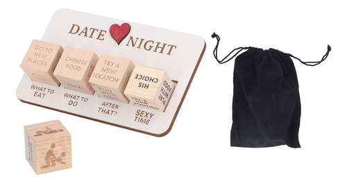 Juego De Dados Game Date Night De Madera Para Parejas Jugand