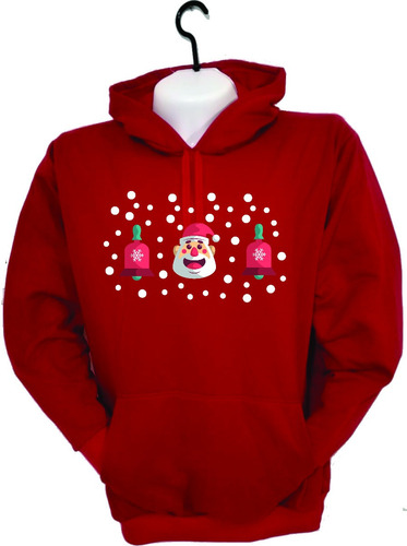 Buzos Navideños Campana Papa Noel Nieve Navidad Hoodie