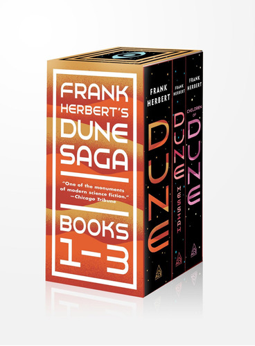 Juego En Caja De 3 Libros De Frank Herberts Dune Saga: Dune,