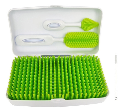Y) Grass Drying Rack And Bottle Brush Set