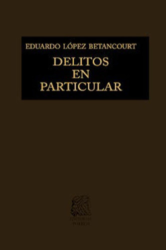 Libro Delitos En Particular Iii