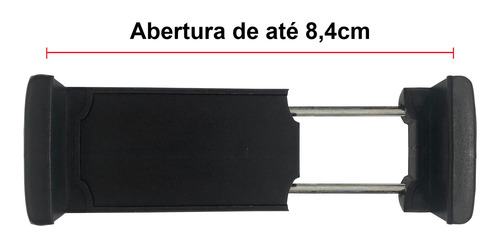 Tripé C/ Suporte Celular Rotação 360º Inclinação Baixo Cima