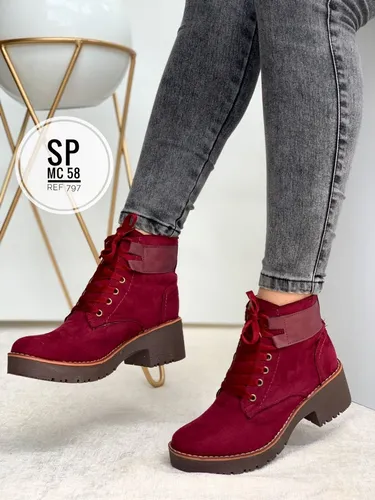 Botines Para Con Tacón Bajo Moda Colombiana | MercadoLibre