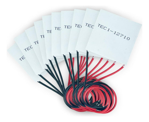 10 Pastilha Termoelétrica Peltier Tec1-12710 40x40mm 12v 92w