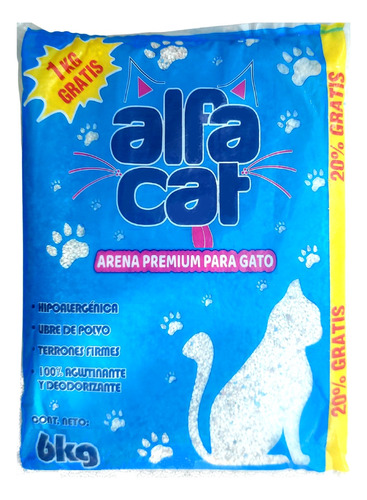 30 Kg Alfa Cat Arena Premium Para Gato Alfacat 