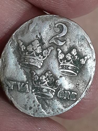 Moneda Suecia 2 Ore 1915 Km# 778 Ref 313 