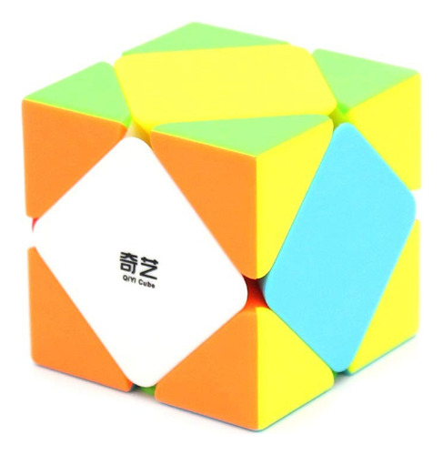 Cubo de estrutura sem adesivo Qiyi Skewb Qicheng