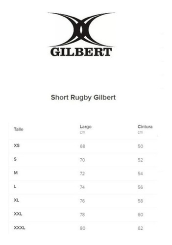 Imagen 3 de 3 de Short Gilbert Rugby Classic Gabardina Con Bolsillos Asfl70