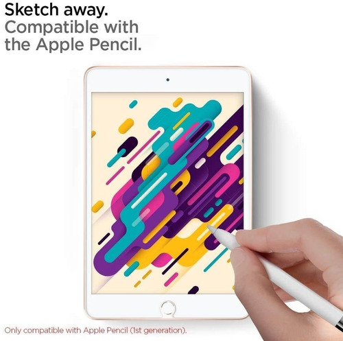 Vidrio Templado Spigen C/colocador iPad Mini 5/ 4