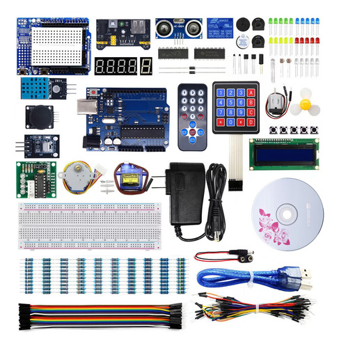 Kit Compatible  For Arduino Uno, Con Tutorial En Inglés