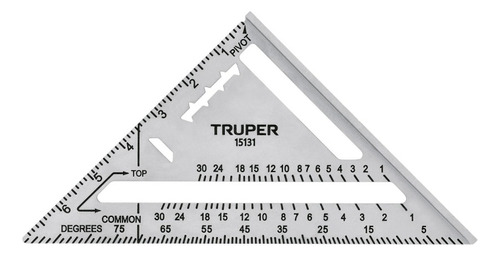 Escuadra Multiangulo Sombrero Aluminio 7 Pulgad Truper 15131