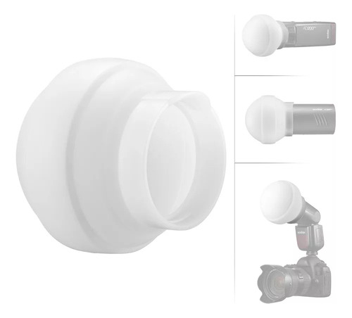 Difusor, Cúpula, Difusor De Flash (com Silicone Para Retrato