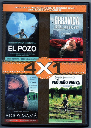 Dvd 4 X 1 El Pozo - Adios Mama - Grbavica - El Pequeño Vanya