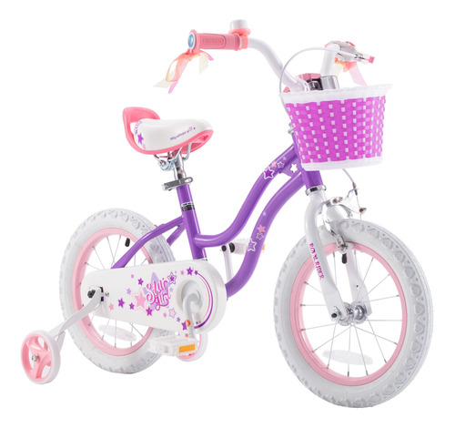 Royalbaby Stargirl - Bicicleta Para Ninos Y Ninas, Con Cesta