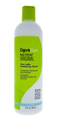 Shampoo No-poo De Devacurl Para Unisex, Limpiador De 12 Onza