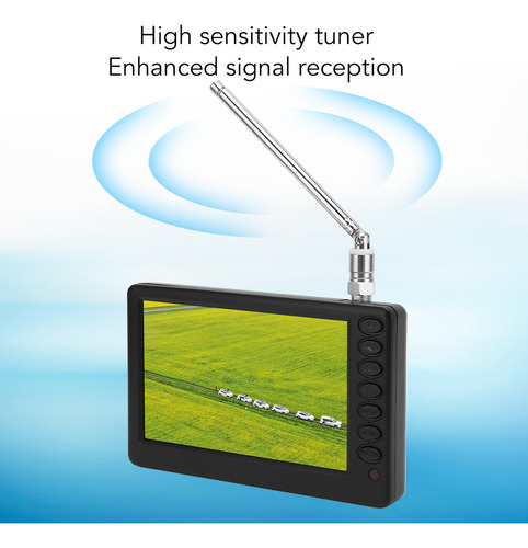 Televisor Digital De Bolsillo Portátil De 5 Pulgadas Compati