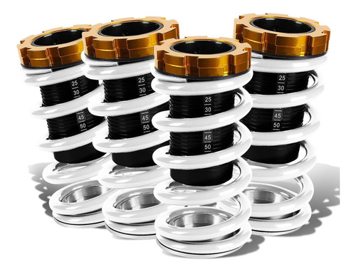 Coilovers Universales Altura Ajustable Blanco/negro
