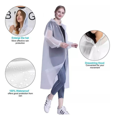 B. Set 2 Capa Impermeable Portátil Para Lluvia Tipo
