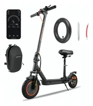 Comprar Scooter Eléctrico Plegable Con Asiento Honey Whale M2 Max-b Color Negro Velocidad Máxima 32KM\u002FH Autonomía 30KM Patin Eléctrico con App Control Bluetooth HONEYWHALE