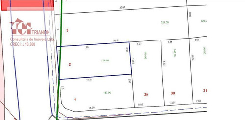 Imagem 1 de 1 de Terreno À Venda, 179 M² Por R$ 380.000 - Jardim Bom Pastor - Santo André/sp - Te0420