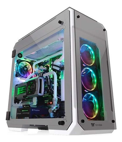 Armario Thermaltake View Snow Full Tower para jugadores de 71 Tg, color blanco