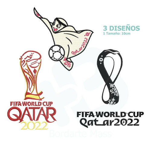Mundial Qatar 2022 Matriz Bordado Pack X3 Brother Janome