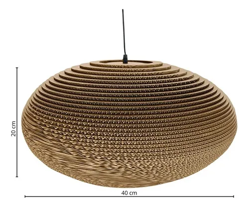 Lampara De Techo Momo D40 Luminaria Living Dormitorio Lcm Estructura Marrón