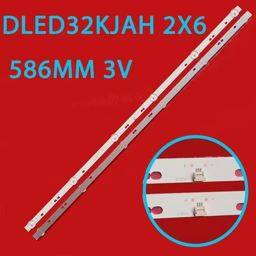 2 Tiras De 6 Leds (3v.) Compatible Con Atv-3215 Atv3215