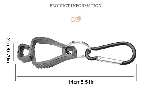 Hebilla Antipérdida Con Clip Multifuncional Para Exteriores,
